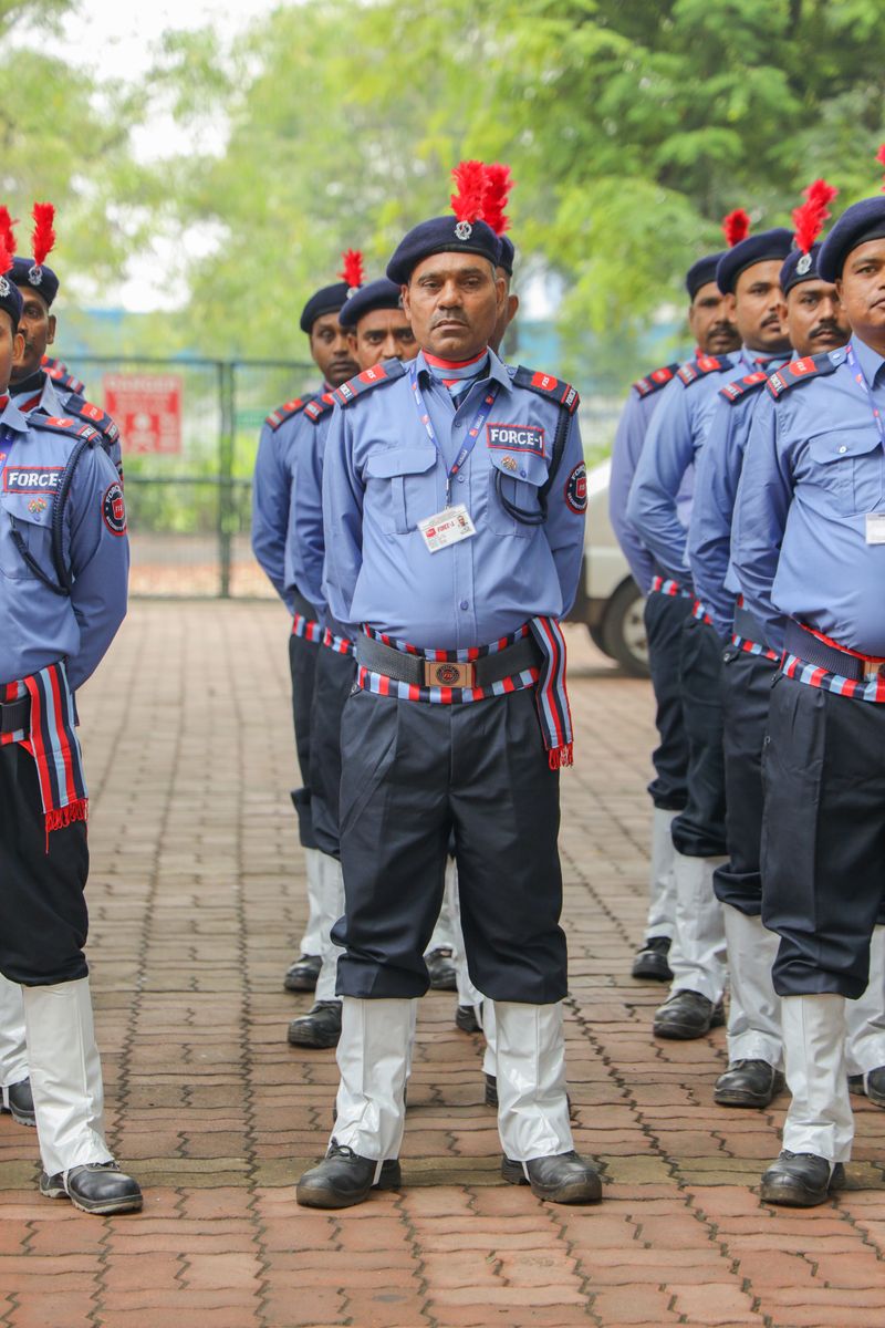 Security Personnel in Formation